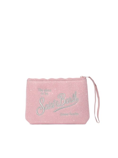 Pochette Aline Lurex in scuba con effetto lurex Rosa Mc2 Saint Barth | ALI001303000L